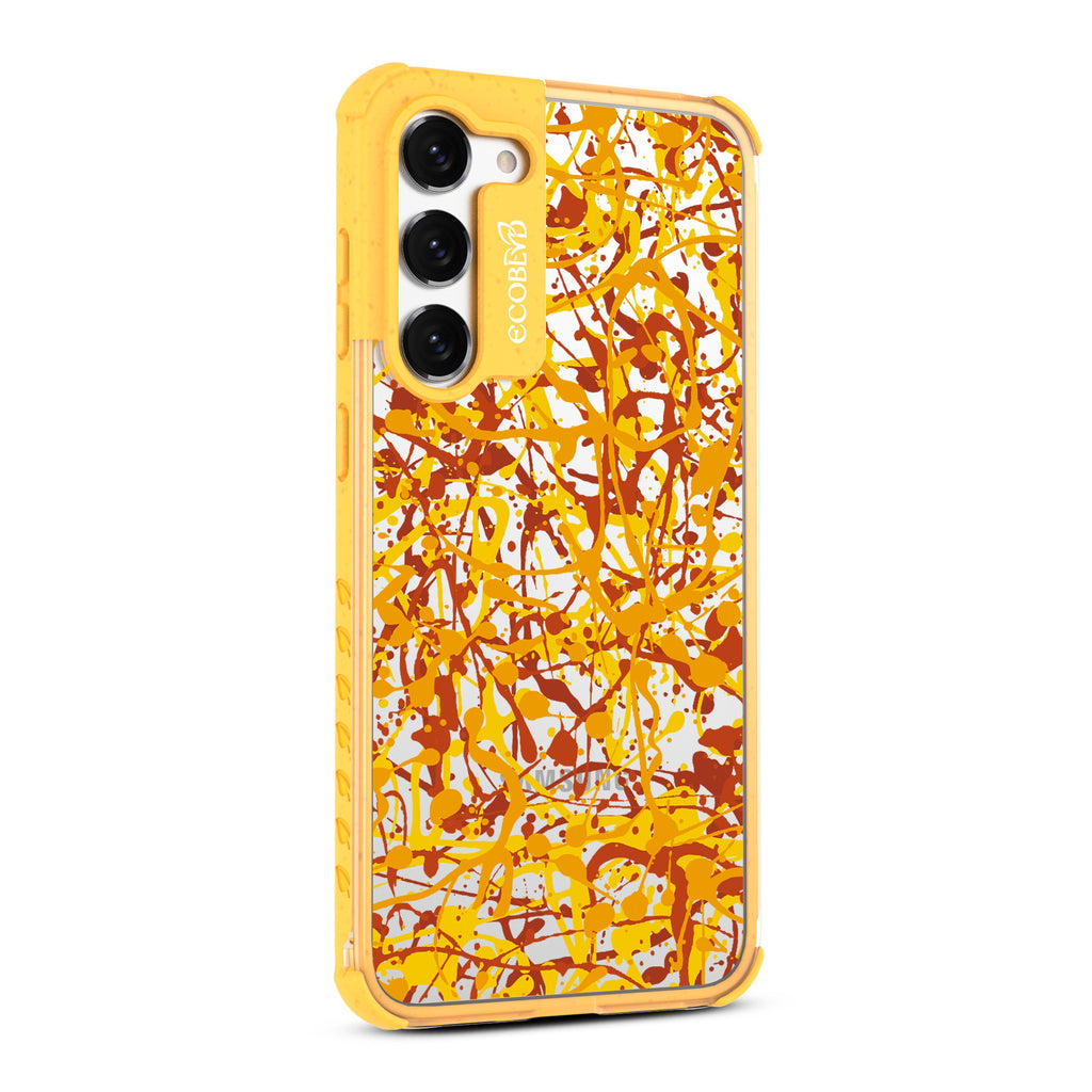 Visionary - Left-side View Of Yellow & Clear Eco-Friendly Galaxy S23 Plus Case