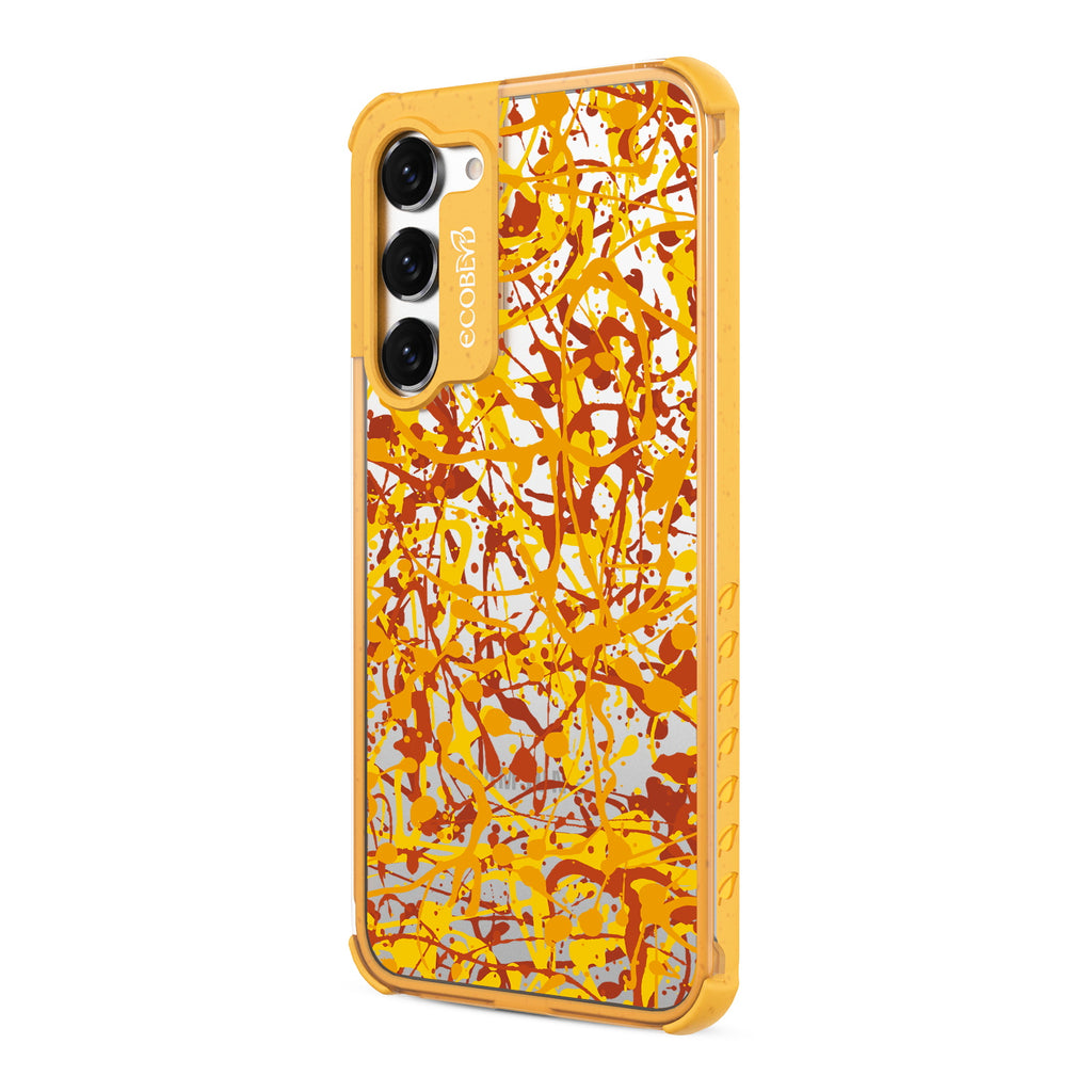  Visionary - Right-side View Of Yellow & Clear Eco-Friendly Galaxy S23 Plus Case