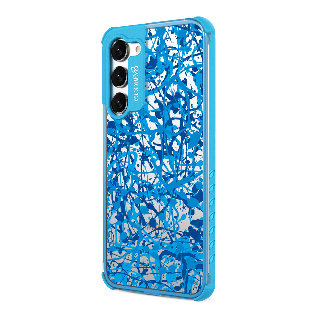 Visionary - Right-side View Of Blue & Clear Eco-Friendly Galaxy S23 Plus Case