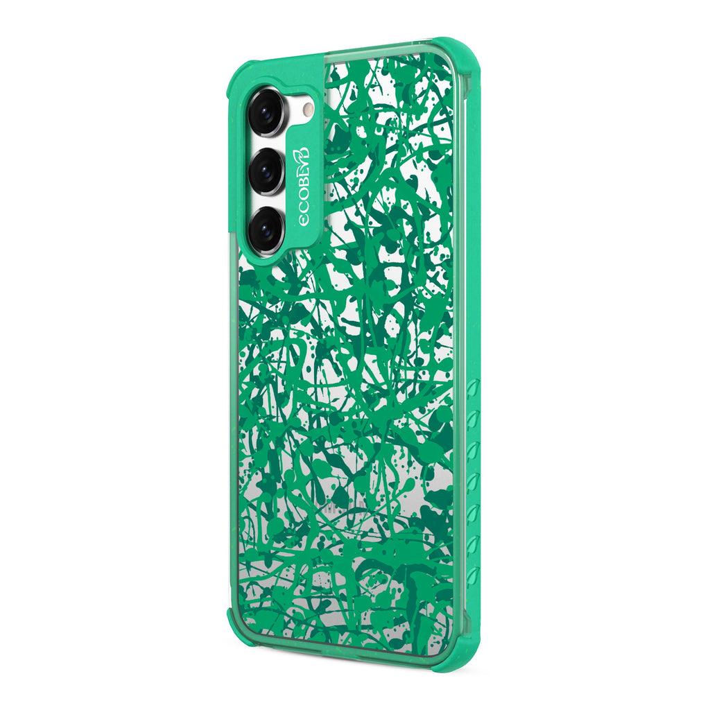 Visionary - Right-side View Of Green & Clear Eco-Friendly Galaxy S23 Plus Case