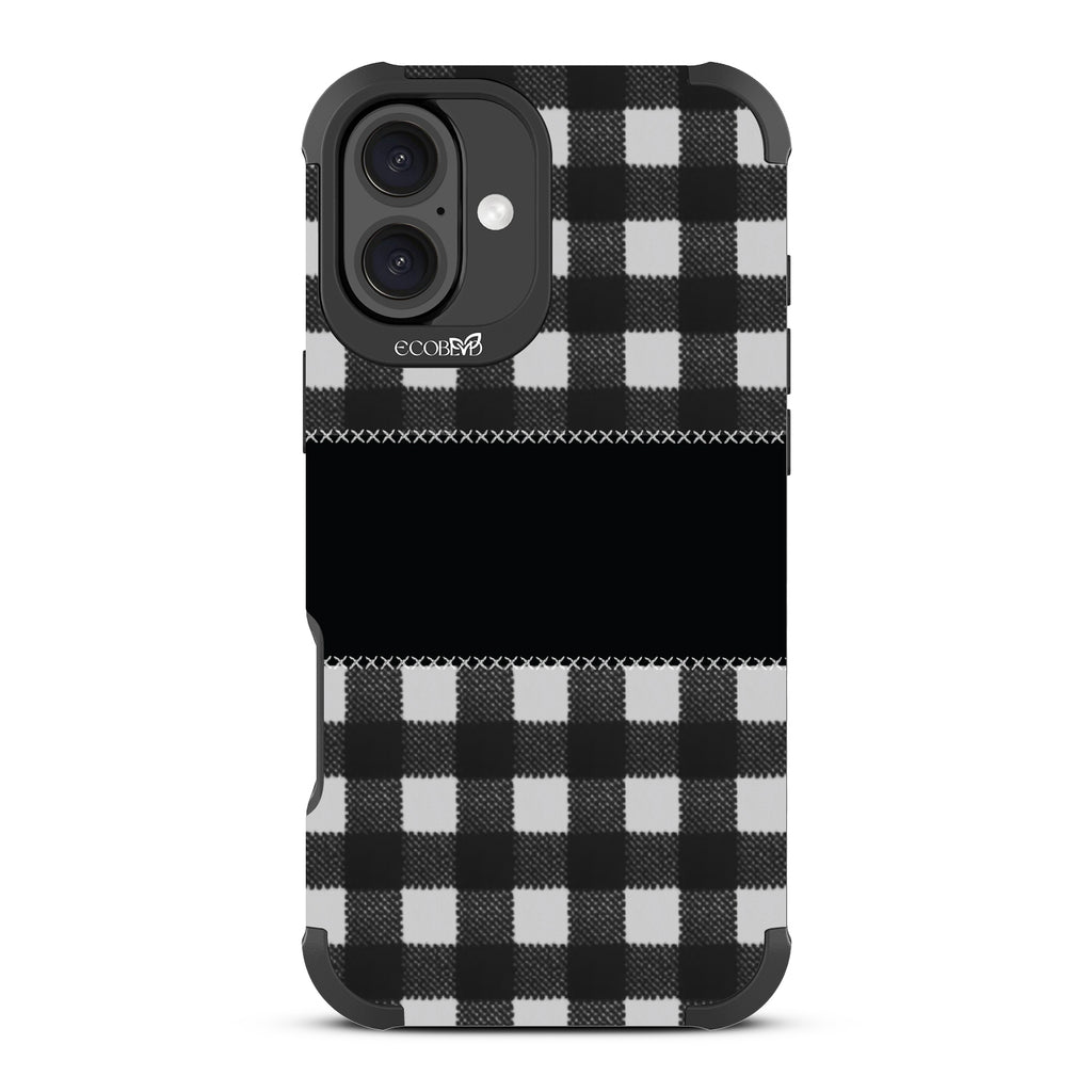 Charcoal Checker - Reforge Collection Case for Apple iPhone 16 Plus