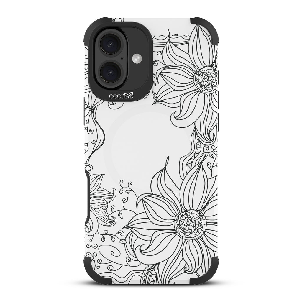 Flower Stencil - Reforge Collection Case for Apple iPhone 16 Plus