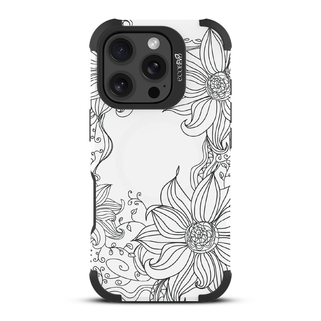 Flower Stencil - Reforge Collection Case for Apple iPhone 16 Pro