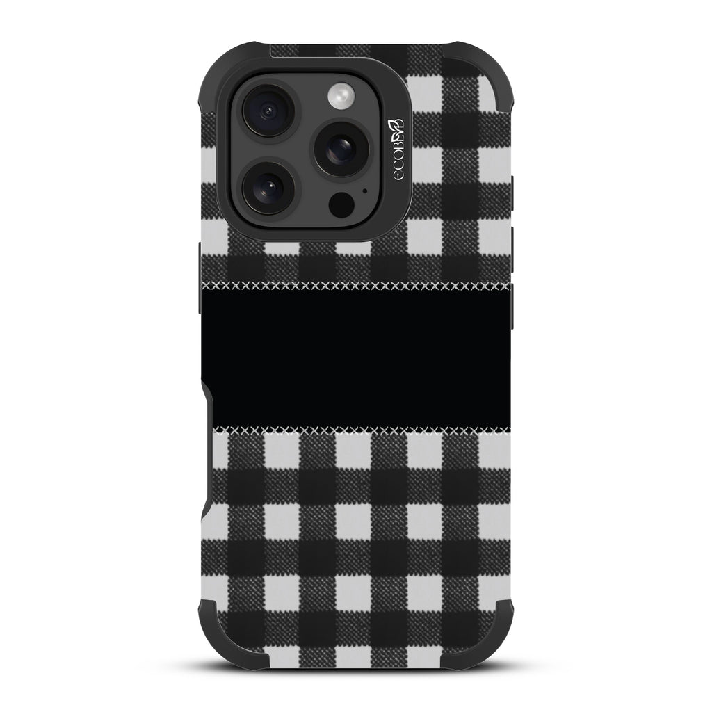 Charcoal Checker - Reforge Collection Case for Apple iPhone 16 Pro