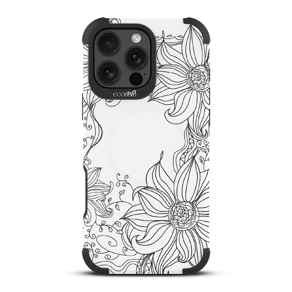 Flower Stencil - Reforge Collection Case for Apple iPhone 16 Pro Max