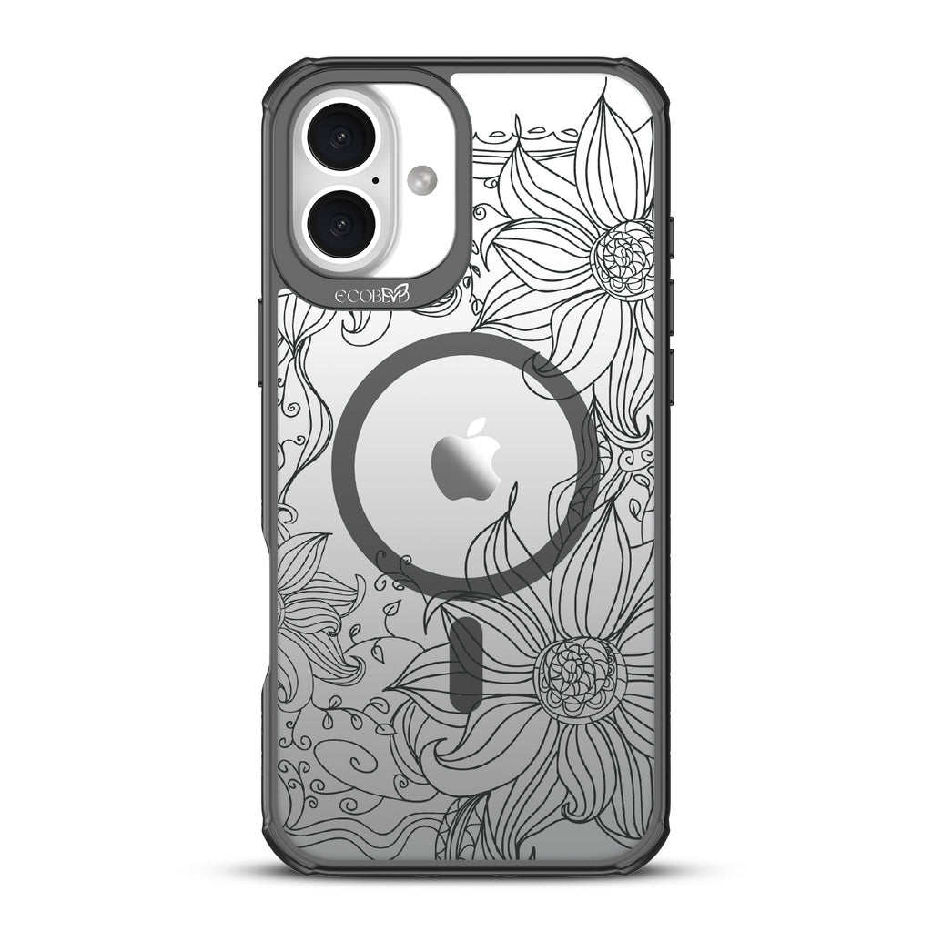 Flower Stencil - Revive Collection Case for Apple iPhone 16 Plus