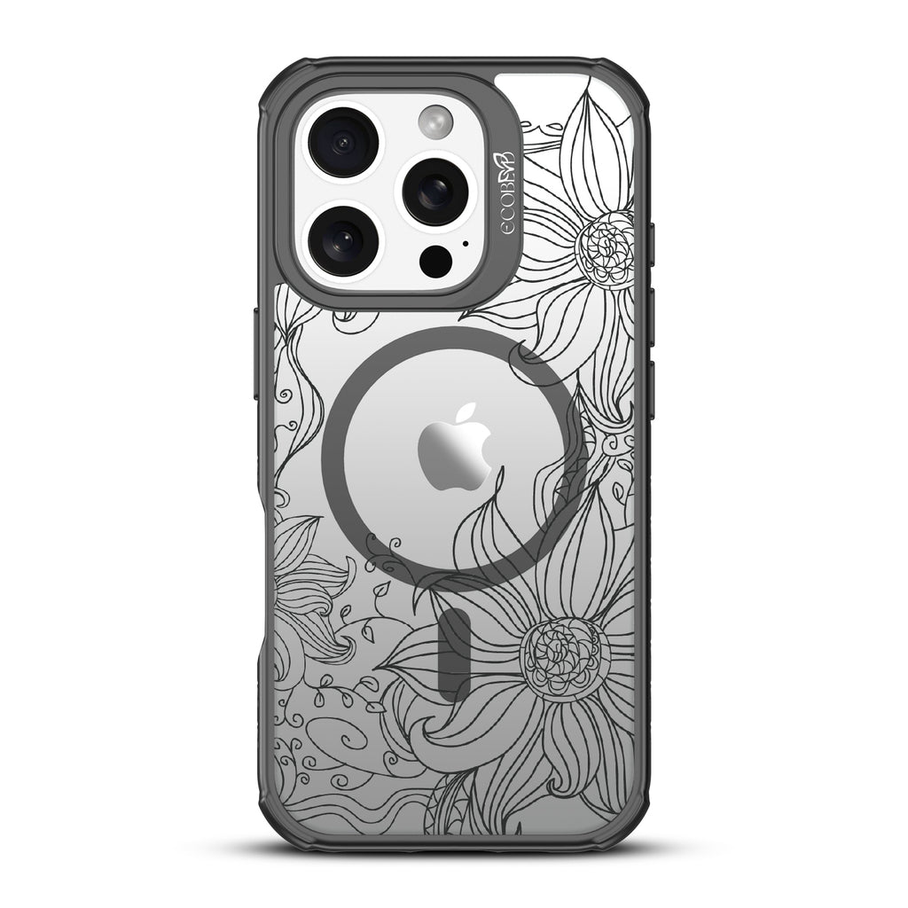 Flower Stencil - Revive Collection Case for Apple iPhone 16 Pro